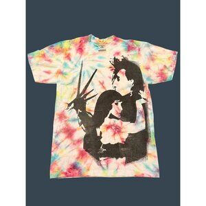Colorful Tie-Dye Shaka Wear T-Shirt Medium W/ Edward Scissorhands Graphic Print
